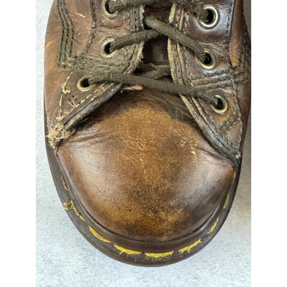 Dr Martens 8088 Brown Leather Boots UK 6 US 7 Lace Up Made in England Vintage main image 5